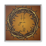 Framed Wall Art: 'He Gave It All'