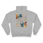 Vibrant Art Hoodie | Colorful Champion Sweatshirt, Trendy Gift, Casual Wear, Street Fashion, Cozy Sweater