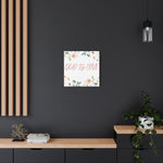 God Is Love Canvas – Inspirational Floral Wall Art Decor