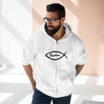Faith-Inspired Unisex Zip Hoodie, Comfortable Christian Apparel, Freedom Hoodie, Religious Gift, Trendy Streetwear, Casual Wear