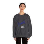 Faith Over Fear Crewneck Sweatshirt — Spirit of Peace 2 Timothy 1:7