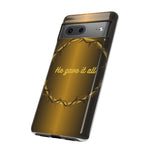 Gold Crown Phone Case - Inspirational Phone Cover, Tough Cases, Gifts for Christians, Spiritual Decor, Meaningful Accessories