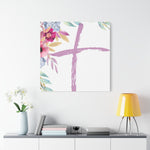 Floral Cross Wall Art – Christian Canvas, Religious Home and Church Decor