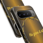 Gold Crown Phone Case - Inspirational Phone Cover, Tough Cases, Gifts for Christians, Spiritual Decor, Meaningful Accessories