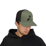 Faith-Inspired Snapback Trucker Cap with Cross Design, Adjustable Baseball Hat, Christian Gift, Outdoor Wear, Casual Style