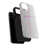 Pink Cross Impact-Resistant Phone Case | Durable Christian Phone Cover, Faith-Inspired Tech Gift, Stylish Protection, Spiritual Accessory