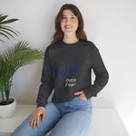 Faith Over Fear Crewneck Sweatshirt — Spirit of Peace 2 Timothy 1:7