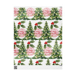 Christmas Wrapping Paper with Holly and Pine Trees, Holiday Gift Wrap, Festive Wrapping Paper for Gifts, Pretty Christmas Design, [...]